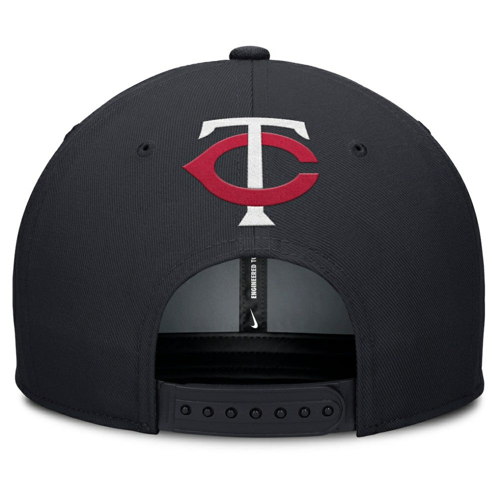 Minnesota Twins Pro Performance Snapback Hat Gray/Navy | Nike