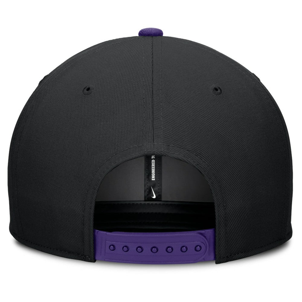 Colorado Rockies Pro Performance Snapback Hat Black/Purple | Nike