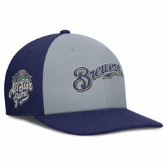 Milwaukee Brewers Pro Performance Snapback Hat Gray/Navy | Nike