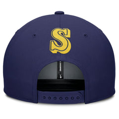 Seattle Mariners Pro Performance Snapback Hat Gray/Navy | Nike