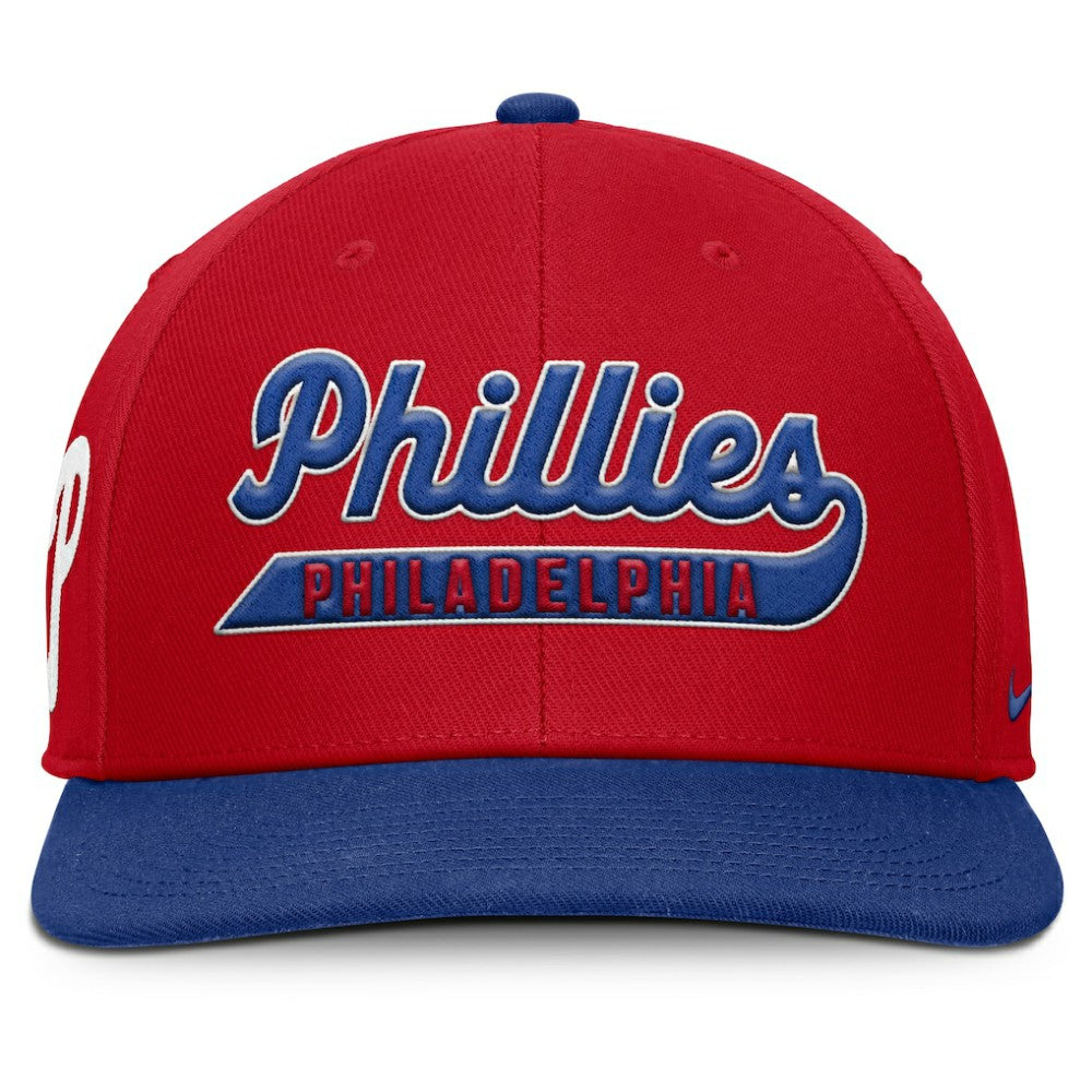 Philadelphia Phillies Pro Performance Snapback Hat Red/Royal | Nike
