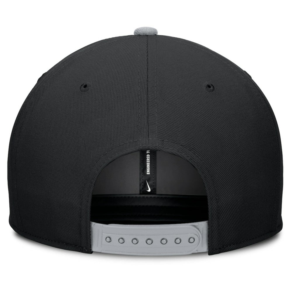 Chicago White Sox Pro Performance Snapback Hat Black/Gray | Nike