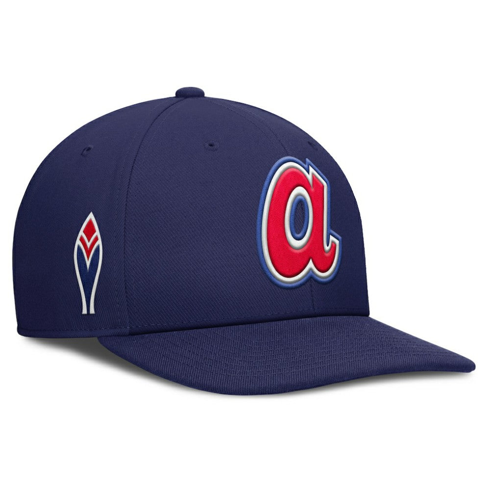 Atlanta Braves Pro Performance Snapback Hat Navy | Nike
