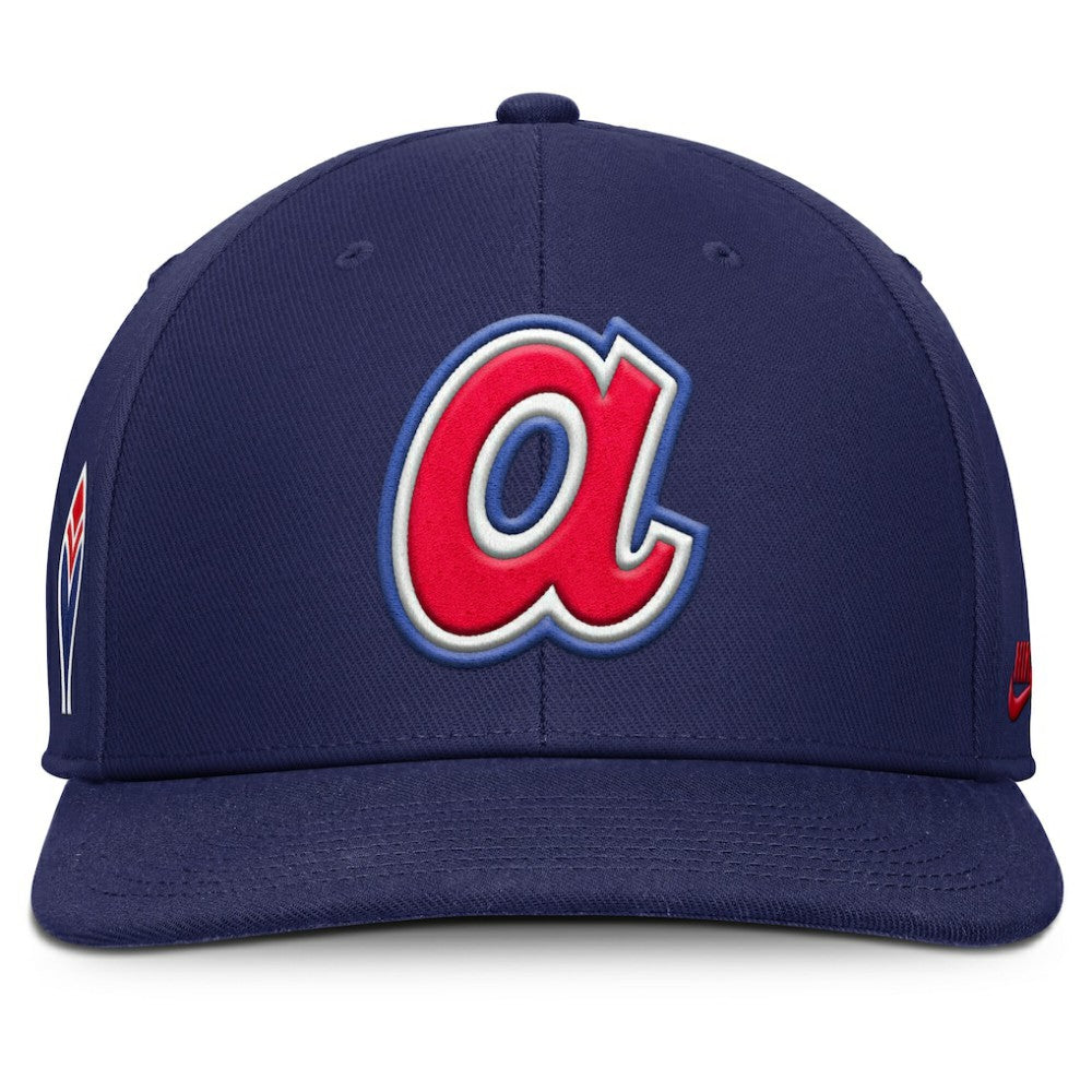 Atlanta Braves Pro Performance Snapback Hat Navy | Nike