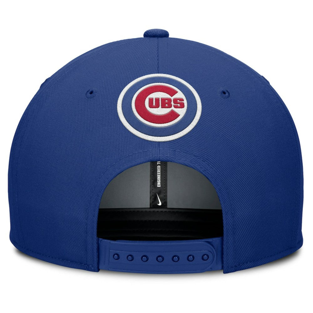 Chicago Cubs Pro Performance Snapback Hat Gray/Royal | Nike