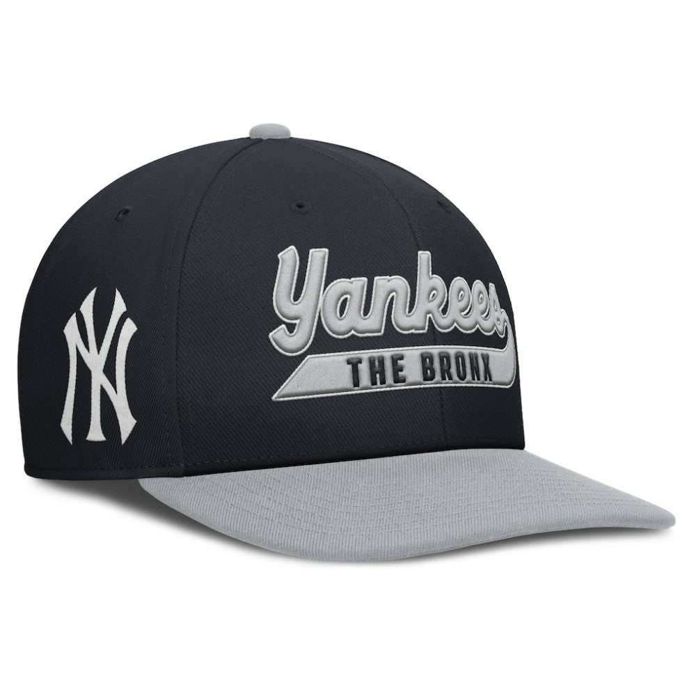 New York Yankees Pro Performance Snapback Hat Navy/Gray | Nike
