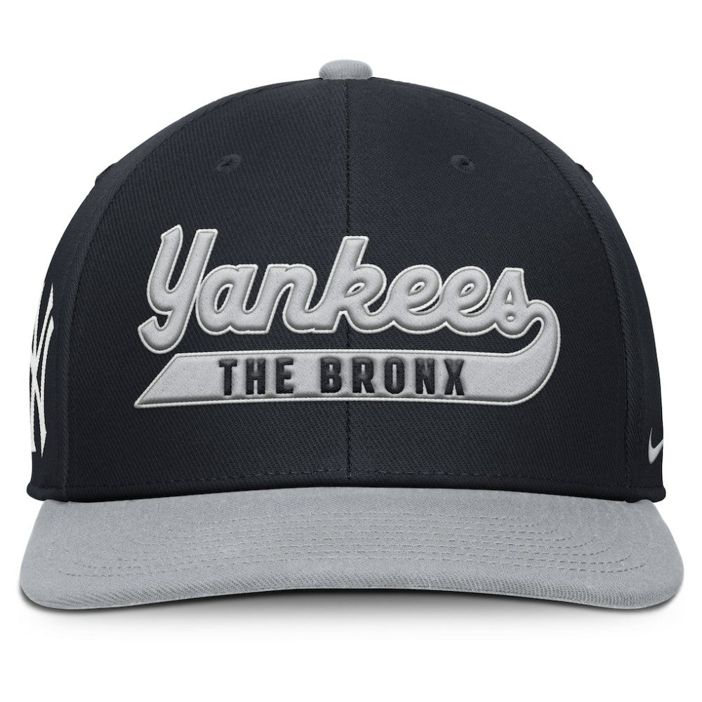 New York Yankees Pro Performance Snapback Hat Navy/Gray | Nike