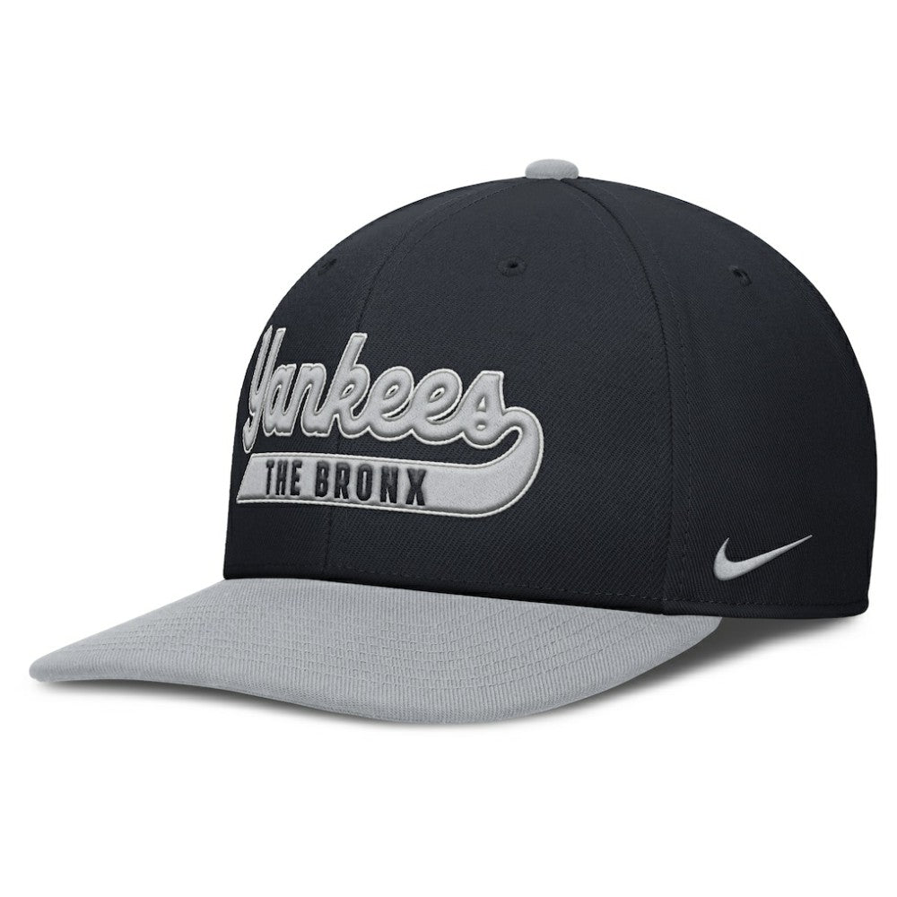 New York Yankees Pro Performance Snapback Hat Navy/Gray | Nike