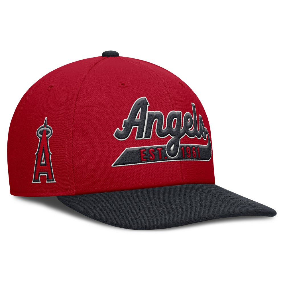 Los Angeles Angels Pro Performance Snapback Hat Red/Navy | Nike