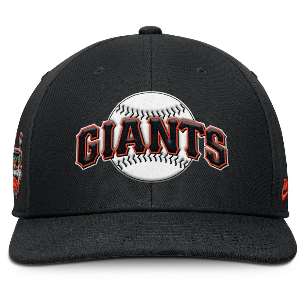 San Francisco Giants Pro Performance Snapback Hat Black | Nike