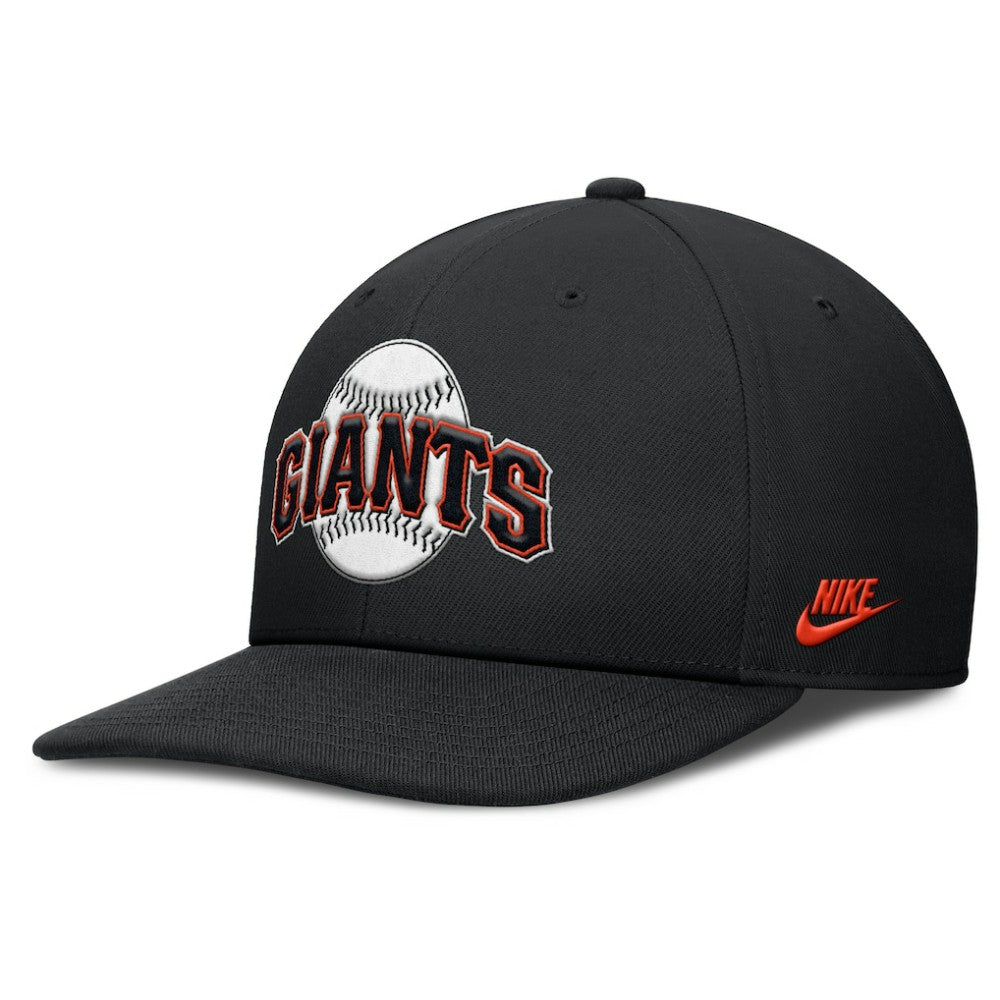San Francisco Giants Pro Performance Snapback Hat Black | Nike