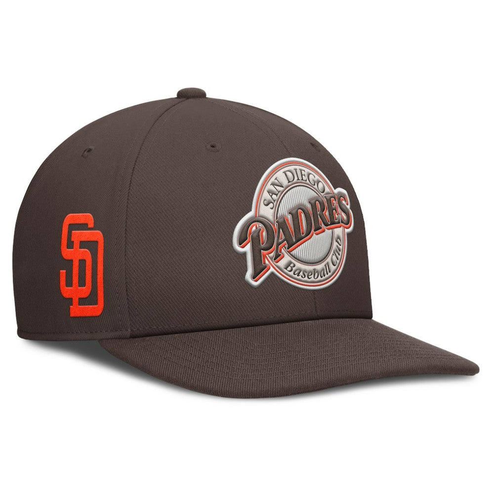 San Diego Padres Pro Performance Snapback Hat Brown | Nike