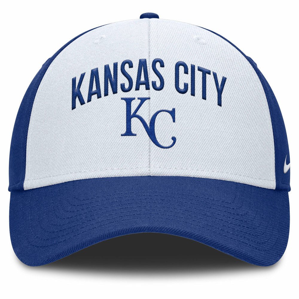 Kansas City Royals Club Performance Adjustable Hat White/Royal | Nike