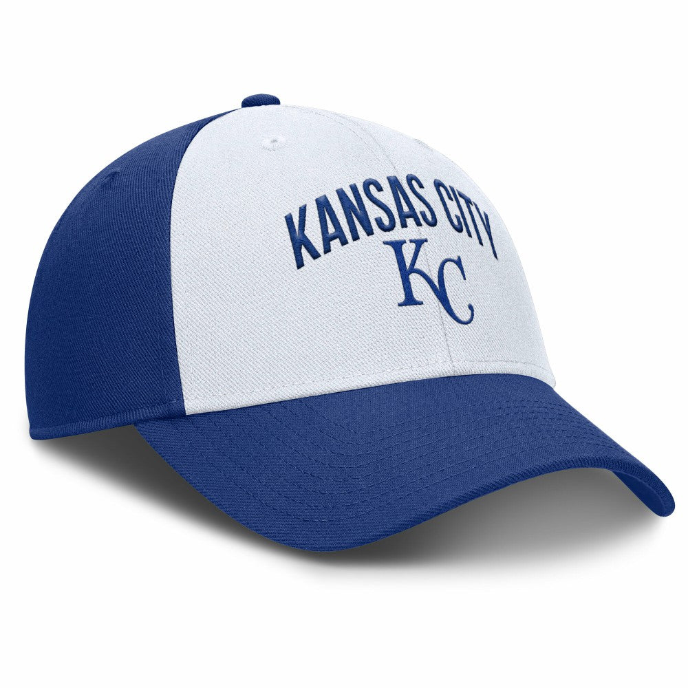 Kansas City Royals Club Performance Adjustable Hat White/Royal | Nike