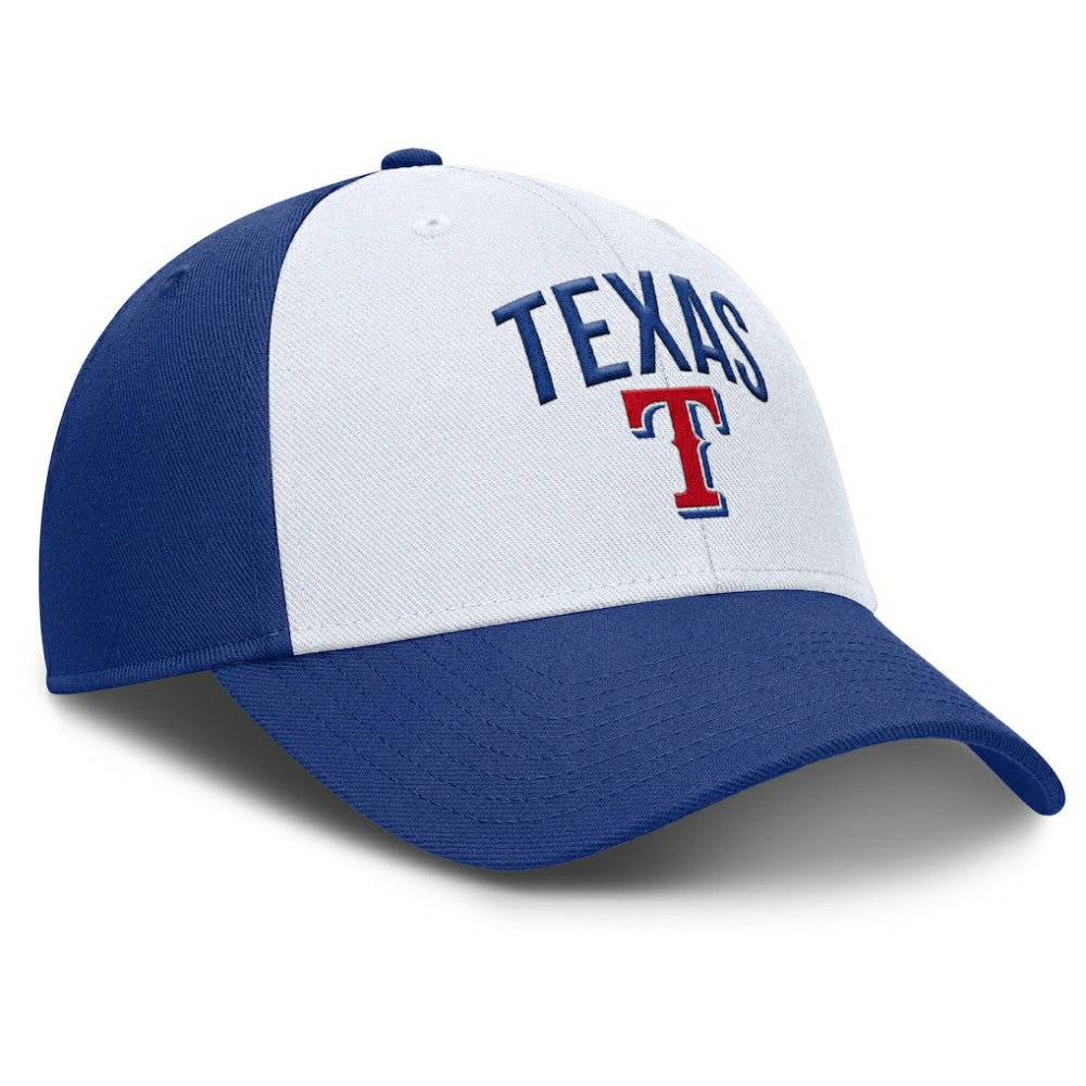 Texas Rangers Club Performance Adjustable Hat White/Royal | Nike