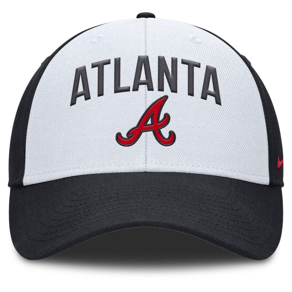 Atlanta Braves Club Performance Adjustable Hat White/Navy | Nike