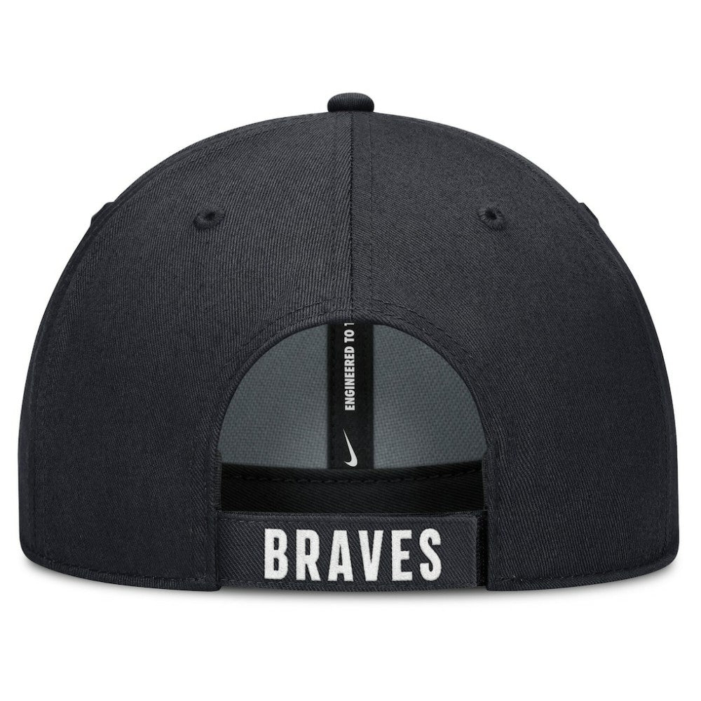 Atlanta Braves Club Performance Adjustable Hat White/Navy | Nike