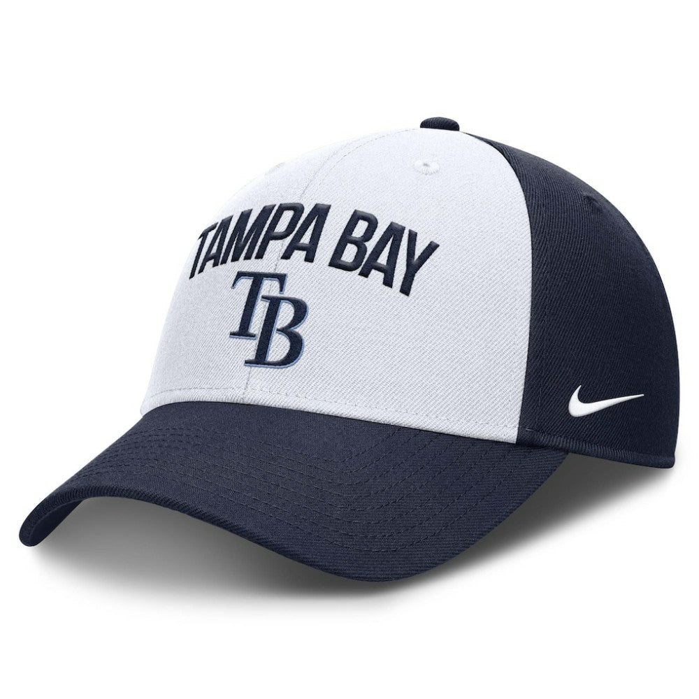 Tampa Bay Rays Club Performance Adjustable Hat White/Navy | Nike