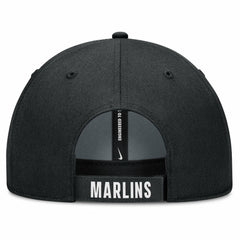 Miami Marlins Club Performance Adjustable Hat White/Black | Nike
