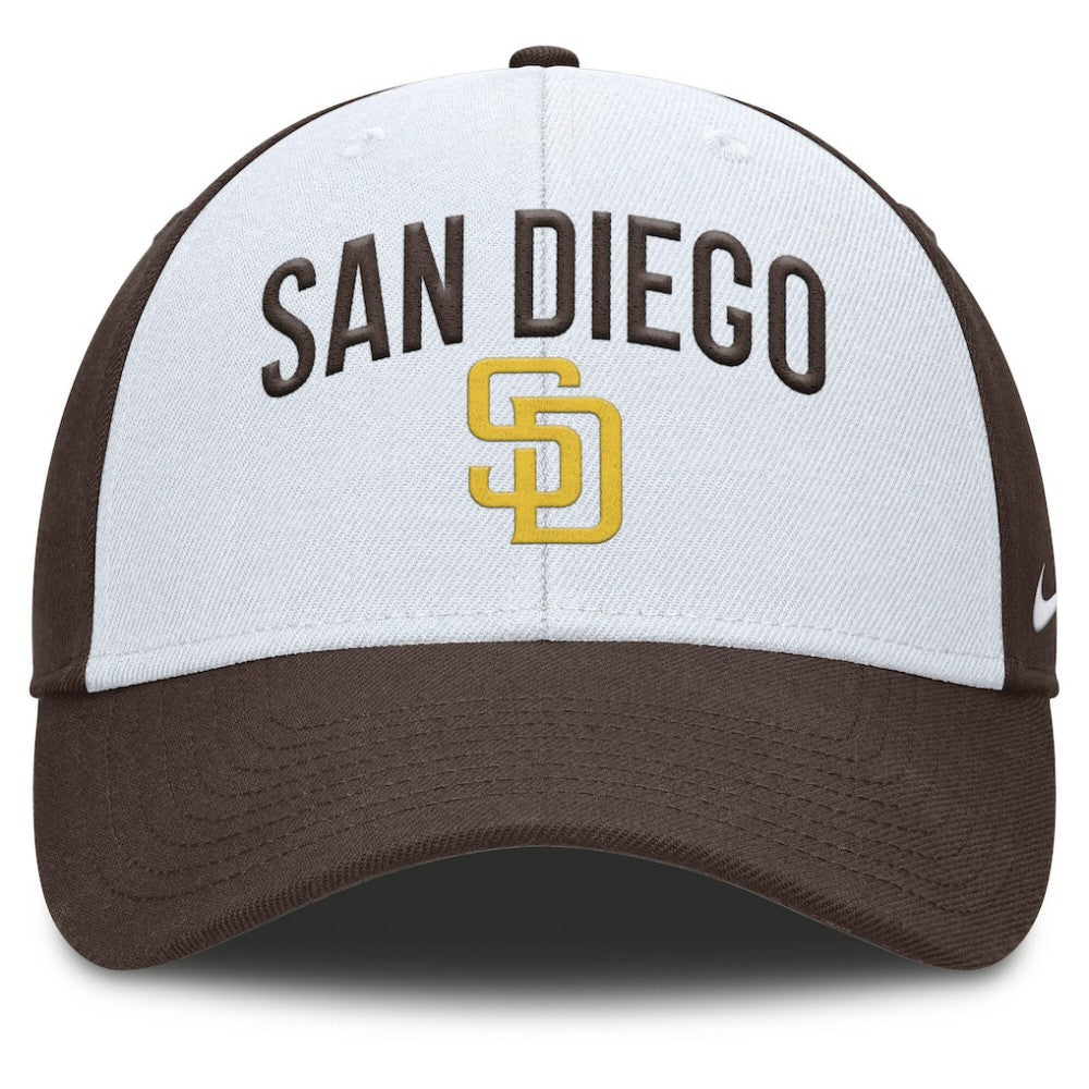 San Diego Padres Club Performance Adjustable Hat White/Brown | Nike