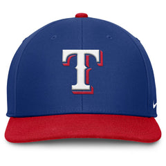 Texas Rangers Pro Performance Snapback Hat Royal/Red | Nike