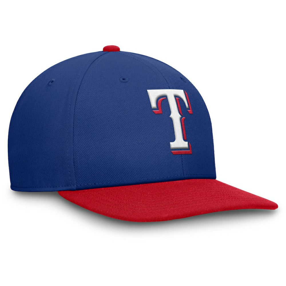 Texas Rangers Pro Performance Snapback Hat Royal/Red | Nike