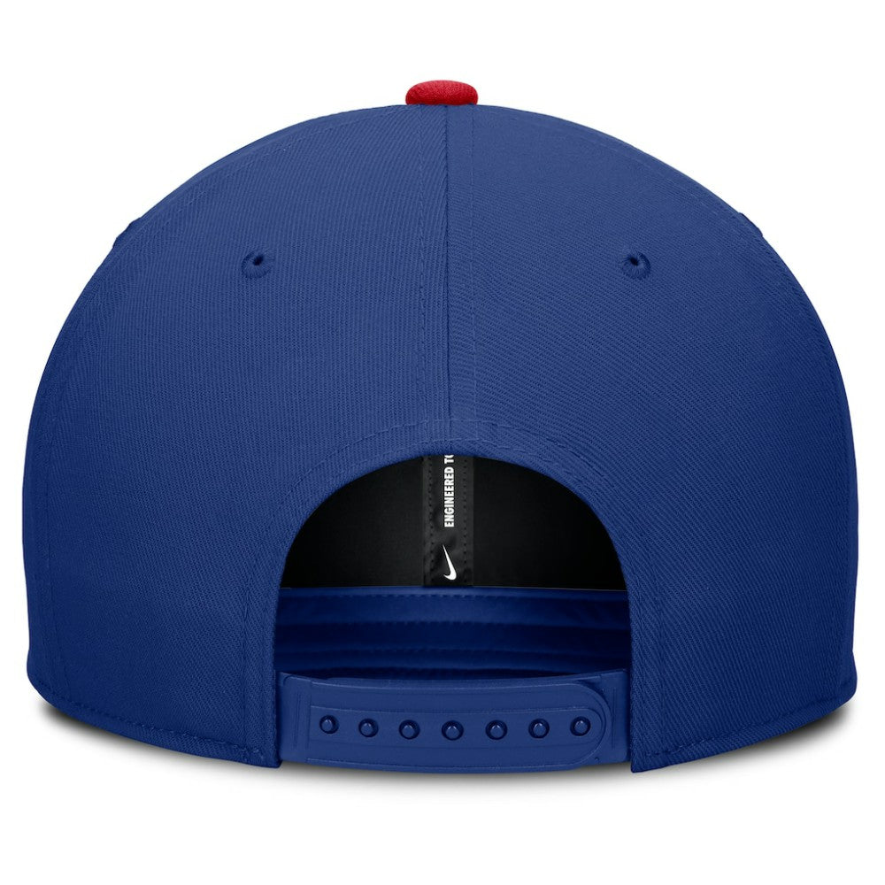 Texas Rangers Pro Performance Snapback Hat Royal/Red | Nike