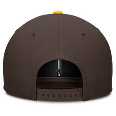 San Diego Padres Pro Performance Snapback Hat Brown/Gold | Nike