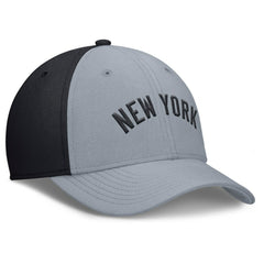 New York Yankees Rise Swoosh Performance Flex Hat Gray/Navy | Nike