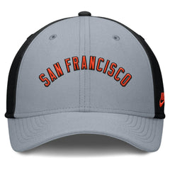 San Francisco Giants Rise Swoosh Performance Flex Hat Gray/Black | Nike