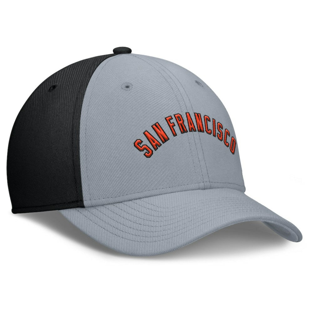 San Francisco Giants Rise Swoosh Performance Flex Hat Gray/Black | Nike