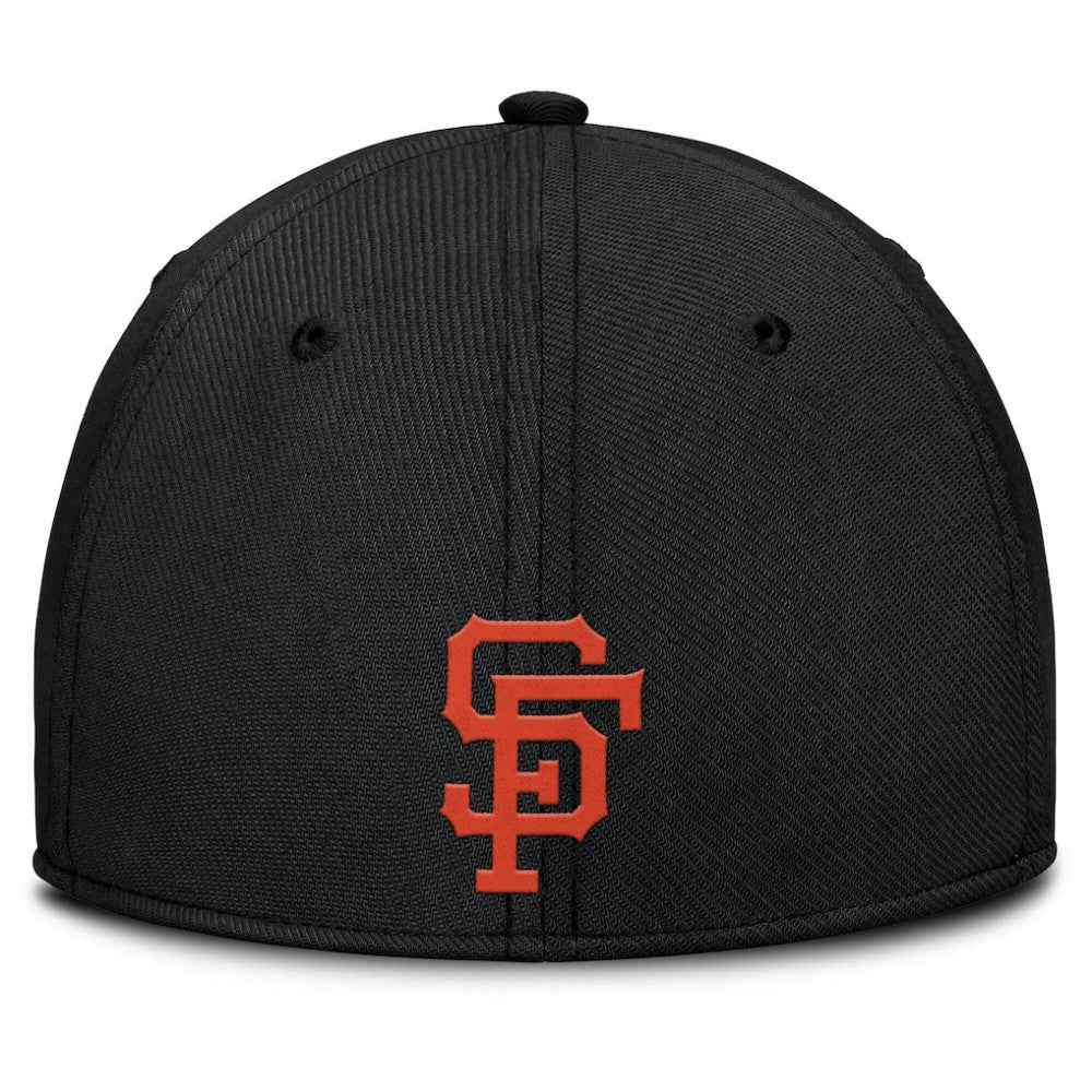 San Francisco Giants Rise Swoosh Performance Flex Hat Gray/Black | Nike