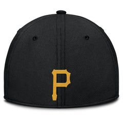 Pittsburgh Pirates Rise Swoosh Performance Flex Hat Gray/Black | Nike