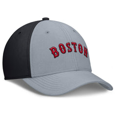 Boston Red Sox Rise Swoosh Performance Flex Hat Gray/Navy | Nike
