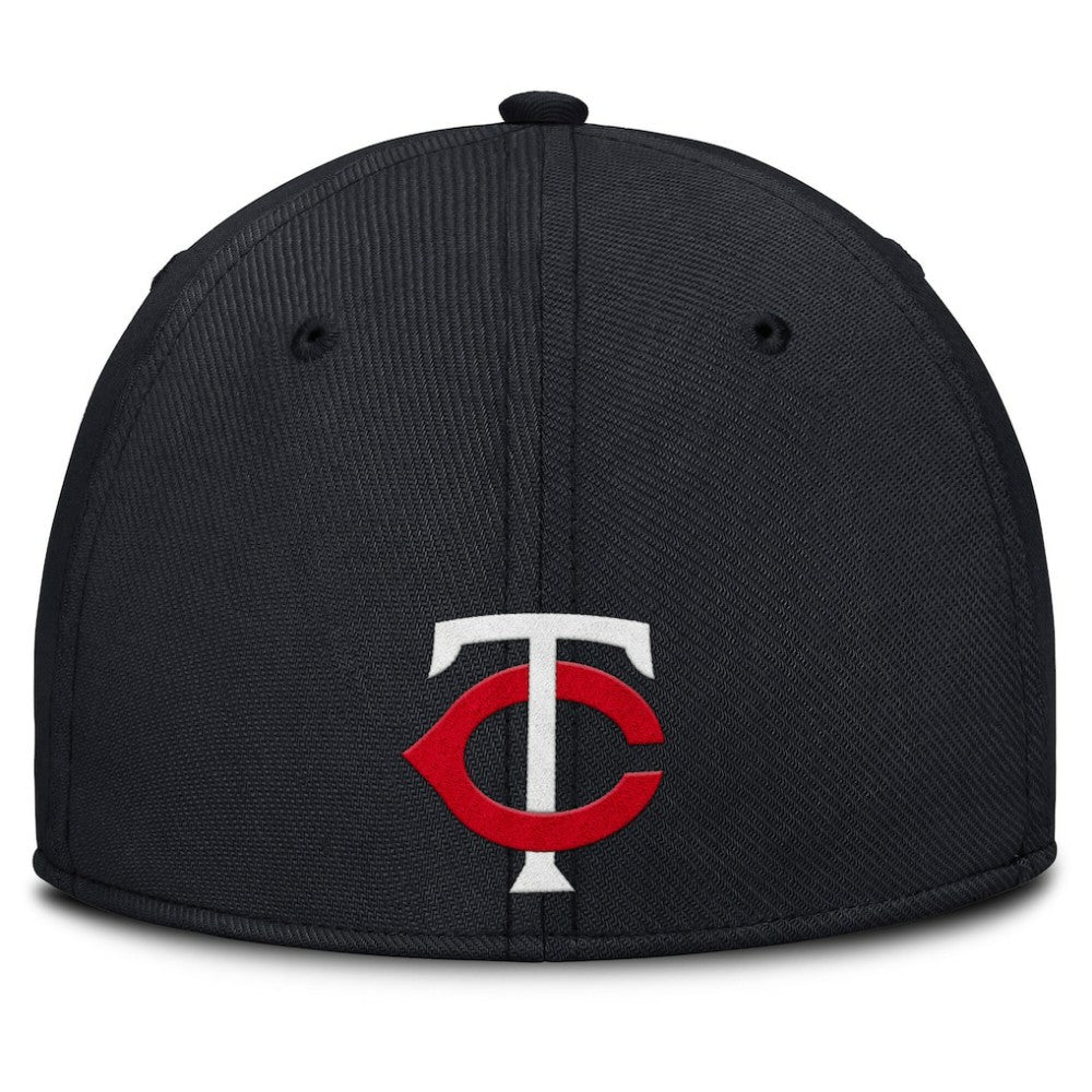 Minnesota Twins Rise Swoosh Performance Flex Hat Gray/Navy | Nike