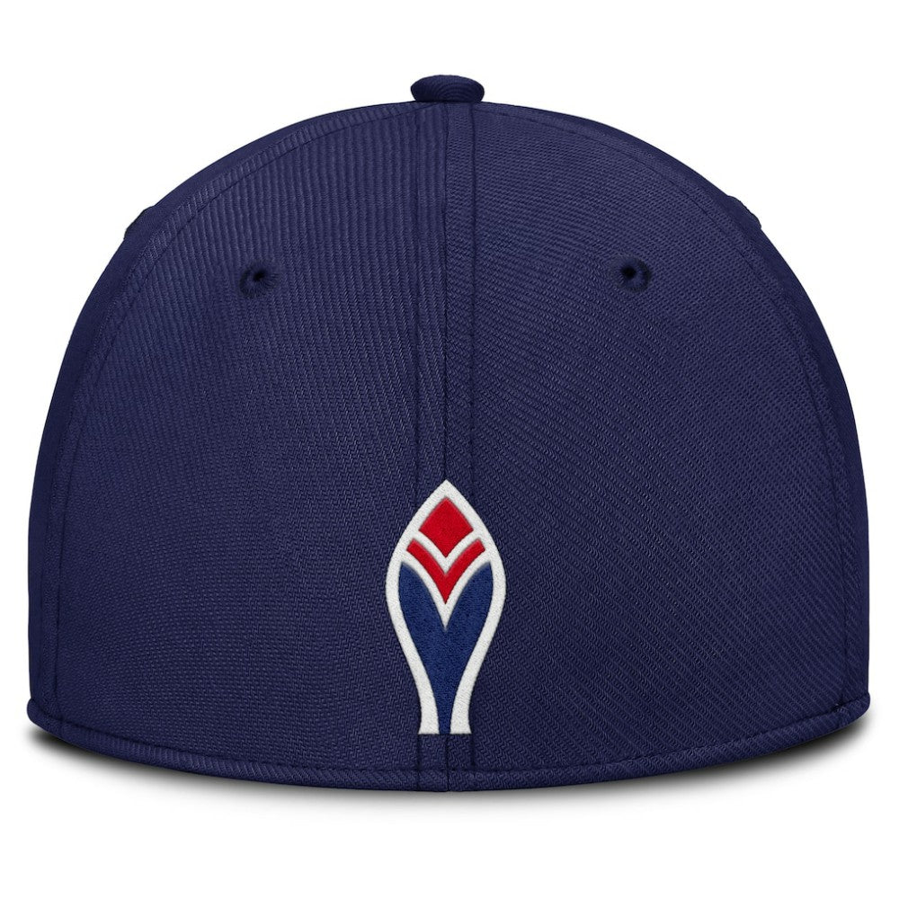 Atlanta Braves Rise Swoosh Performance Flex Hat Navy/Red | Nike