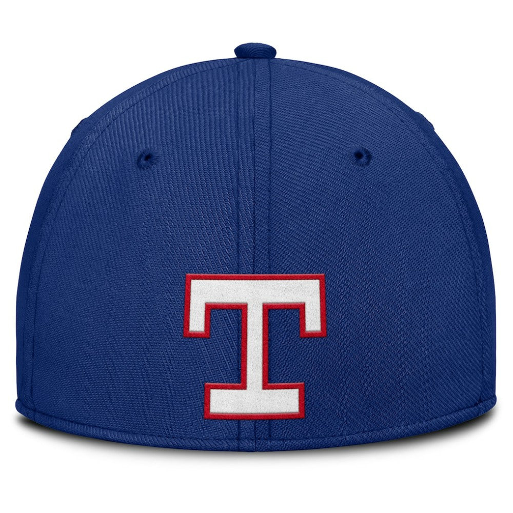 Texas Rangers Rise Swoosh Performance Flex Hat Royal/Red | Nike