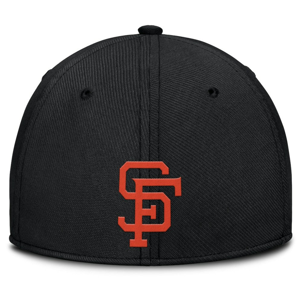 San Francisco Giants Rise Swoosh Performance Flex Hat Black/Orange | Nike