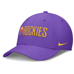Colorado Rockies 2025 City Connect Rise Swoosh Performance Flex Hat Purple | Nike