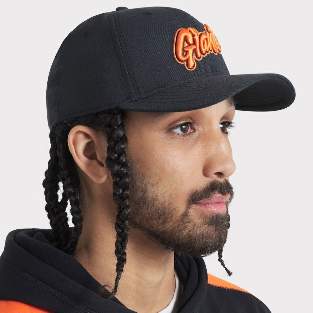 San Francisco Giants 2025 City Connect Rise Swoosh Performance Flex Hat Black | Nike