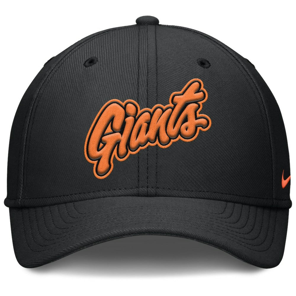 San Francisco Giants 2025 City Connect Rise Swoosh Performance Flex Hat Black | Nike