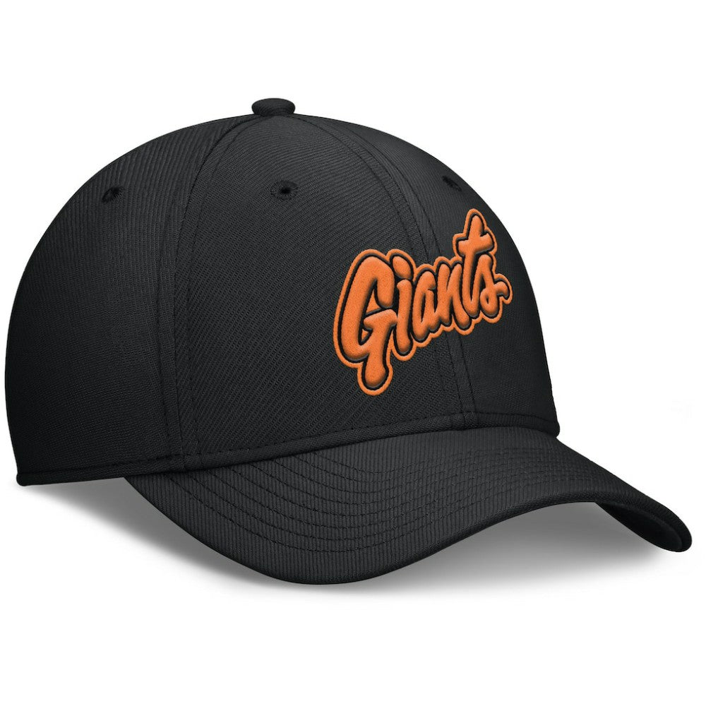 San Francisco Giants 2025 City Connect Rise Swoosh Performance Flex Hat Black | Nike