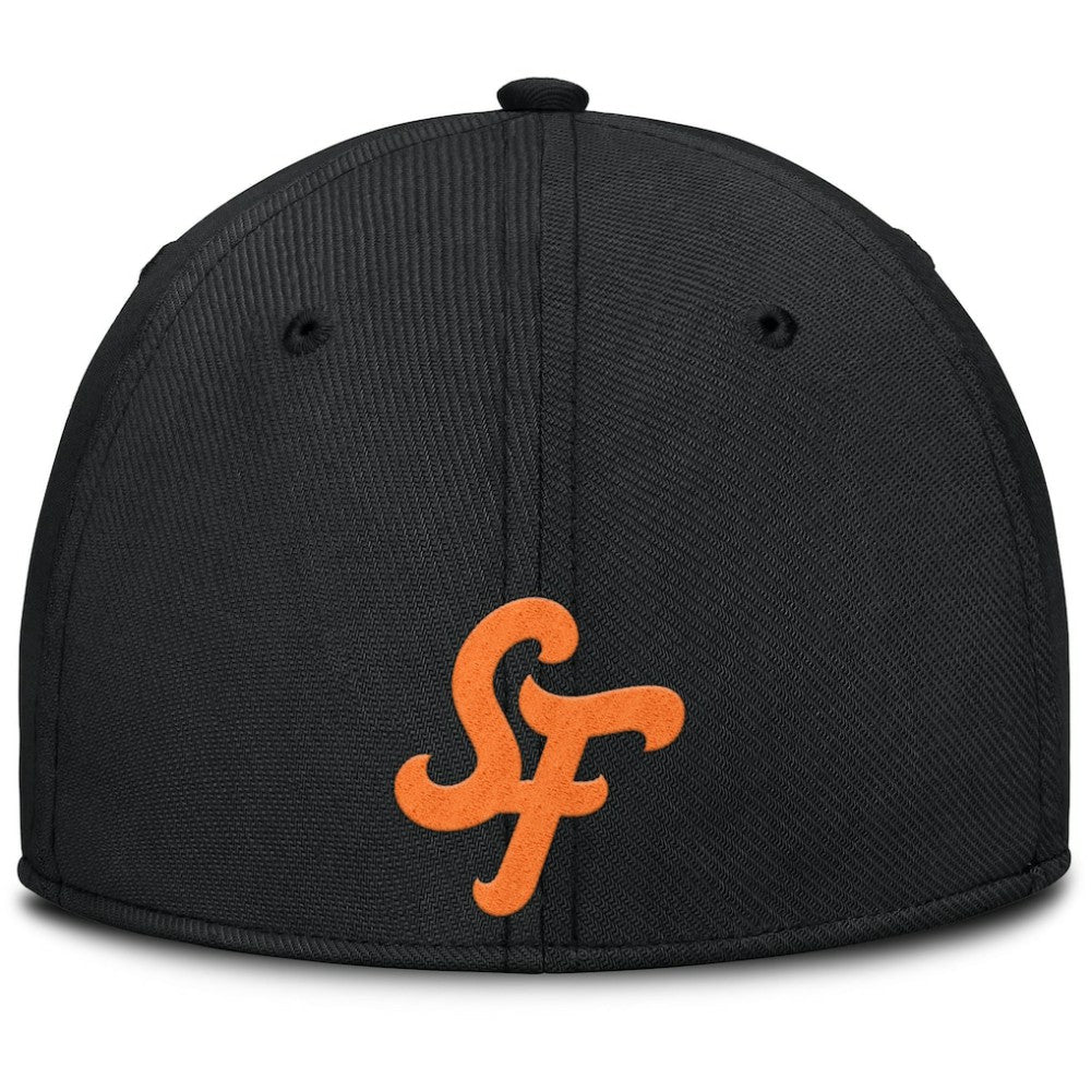 San Francisco Giants 2025 City Connect Rise Swoosh Performance Flex Hat Black | Nike
