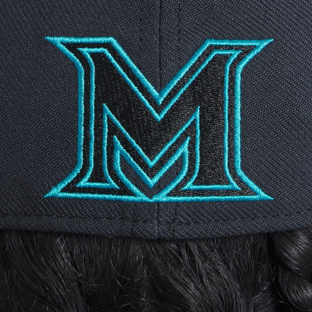 Miami Marlins 2025 City Connect Performance Swoosh Flex Hat Black | Nike