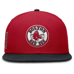 Boston Red Sox Cooperstown Two-Tone Dri-FIT Round Bill True Fitted Hat Red | Nike