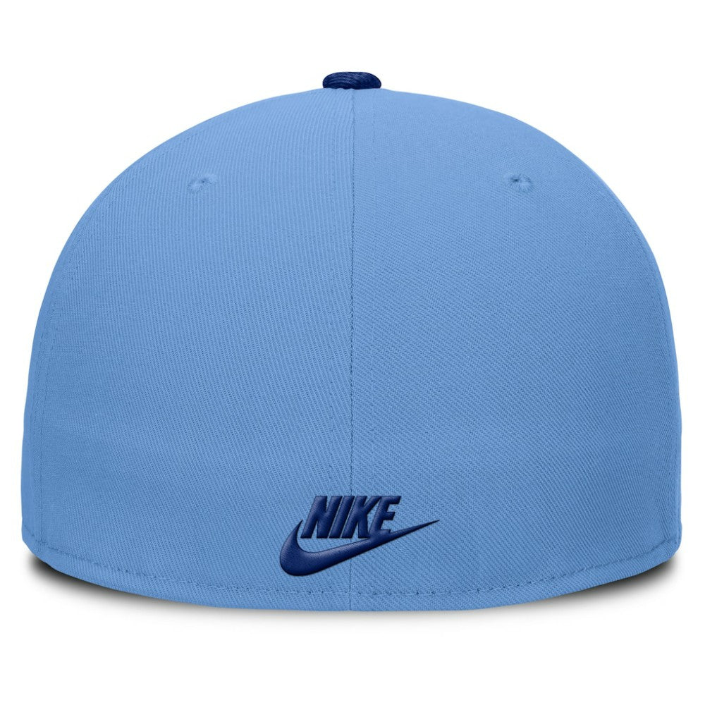 Chicago Cubs Cooperstown Two-Tone Dri-FIT Round Bill True Fitted Hat Light Blue | Nike