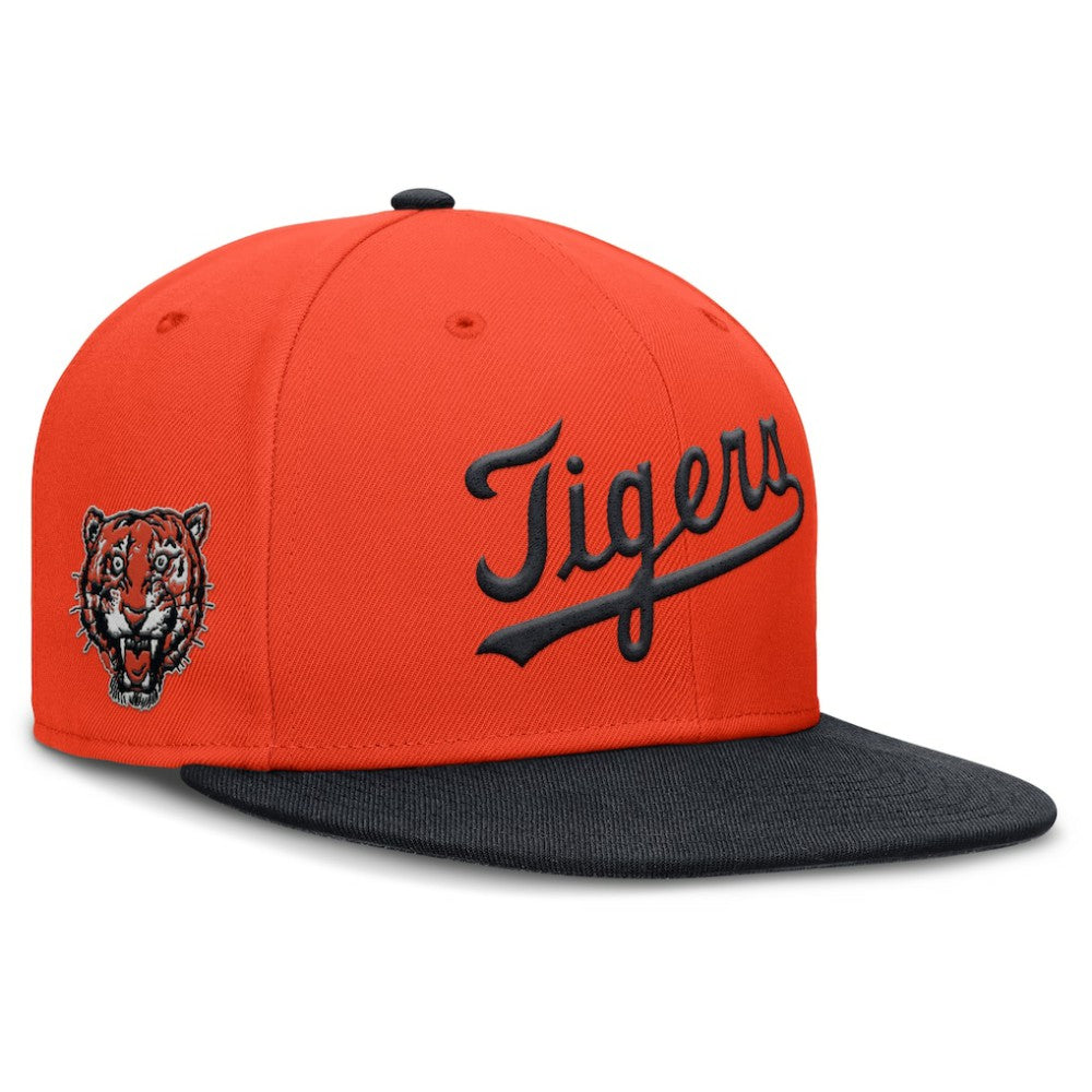 Detroit Tigers Cooperstown Two-Tone Dri-FIT Round Bill True Fitted Hat Orange | Nike