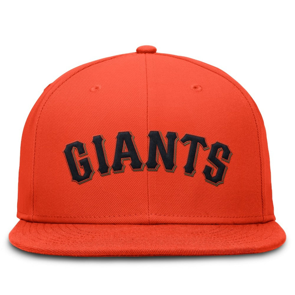 San Francisco Giants Wordmark Dri-FIT Round Bill True Fitted Hat Orange | Nike