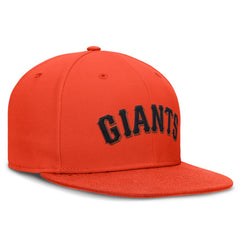 San Francisco Giants Wordmark Dri-FIT Round Bill True Fitted Hat Orange | Nike