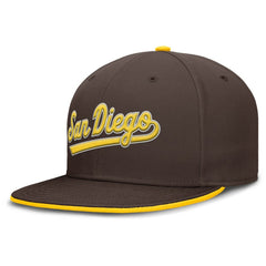 San Diego Padres Primetime Dri-FIT Round Bill True Fitted Hat Brown | Nike